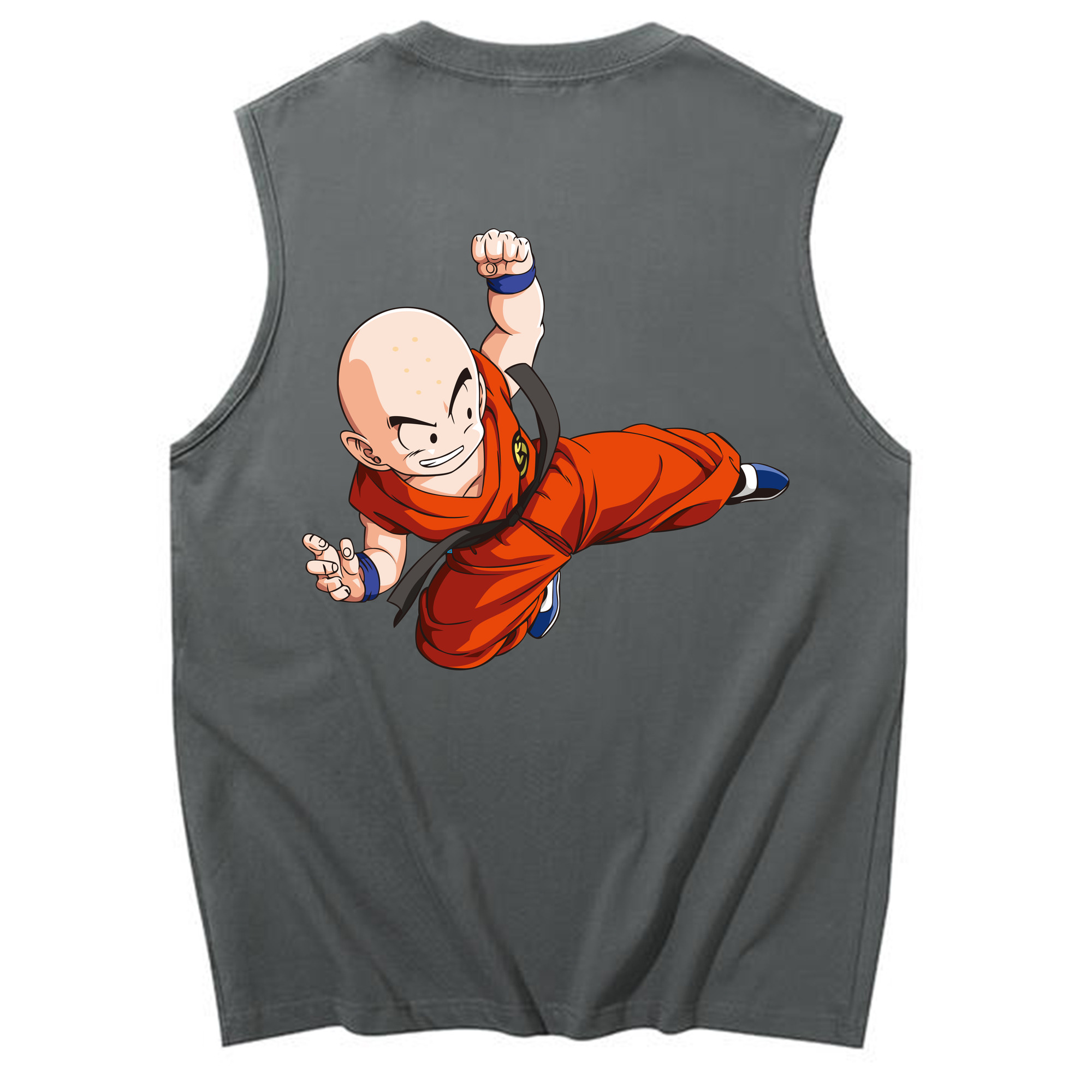 （画像用） ドラゴンボール クリリン DRAGON BALL krillin コットン100％タンクトップ（背面プリント）